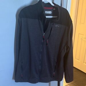 Orvis Charcoal and Black Zip-Up Jacket